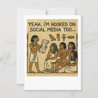 Graciosa postal egipcia de humor en medios sociale