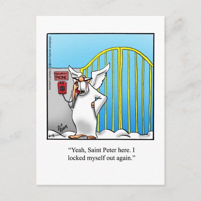 Graciosa postal "St. Peter Locked Out" (Anverso)