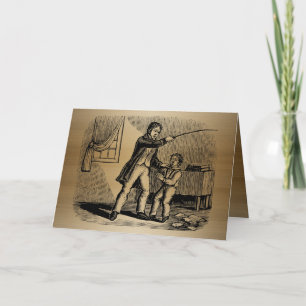 Graciosa tarjeta alternativa de papá malo