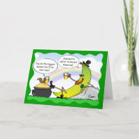 Graciosa tarjeta Banana St Patrick's Day Card - Ta