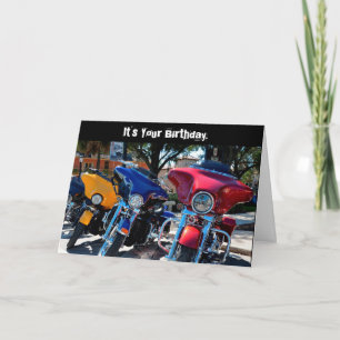 Graciosa tarjeta Birthday Harley Whole Hawg (Hog)