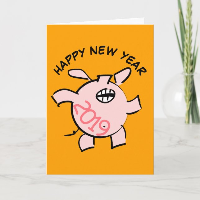 Graciosa tarjeta de 5 Personalizados para el año 2 (Anverso)
