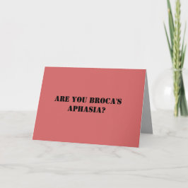 Graciosa tarjeta de amor para la psicología