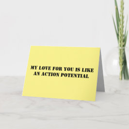 Graciosa tarjeta de amor para la psicología