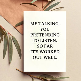 Graciosa tarjeta de aniversario de alfarería para