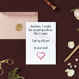 Graciosa tarjeta de aniversario de Boda - Tarjetas