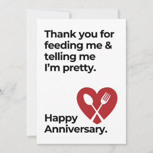 Graciosa tarjeta de aniversario feliz para el mari
