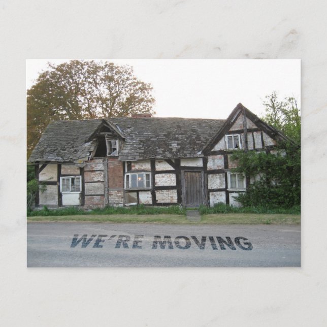 Graciosa tarjeta de casa móvil (Anverso)