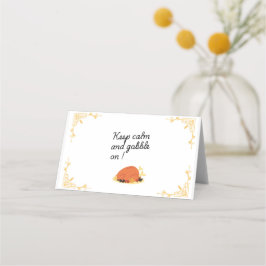 Graciosa tarjeta de cena de mesa de acción de grac