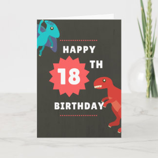 Graciosa tarjeta de cumpleaños 18 - Inmadura