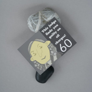 graciosa tarjeta de cumpleaños 60