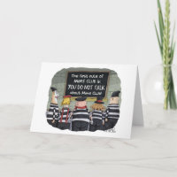 Graciosa tarjeta de cumpleaños con las minas