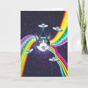 Graciosa tarjeta de cumpleaños de Humor para Gatos