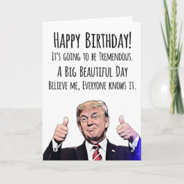 Graciosa tarjeta de cumpleaños de Trump - Humor po
