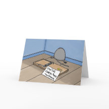 Graciosa tarjeta de cumpleaños del ratón