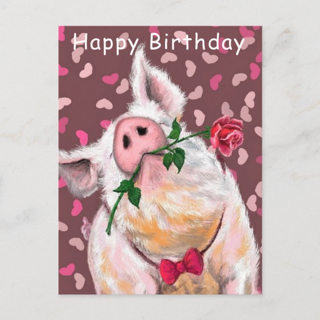 Graciosa tarjeta de cumpleaños feliz caballero cer (Anverso)