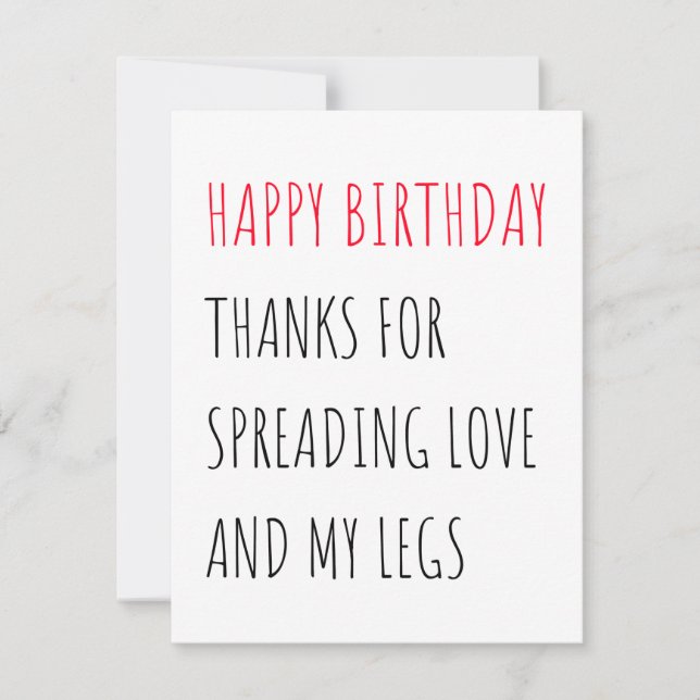 Graciosa tarjeta de cumpleaños feliz para él (Anverso)