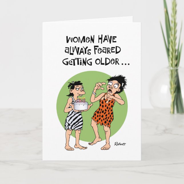 Graciosa tarjeta de cumpleaños femenina (Anverso)