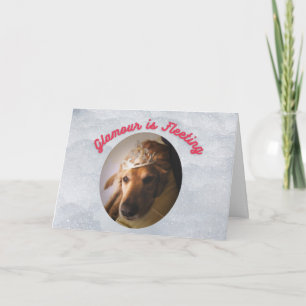 Graciosa tarjeta de cumpleaños, glamuroso usuario