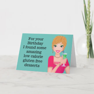 Graciosa tarjeta de cumpleaños gratuita Gluten