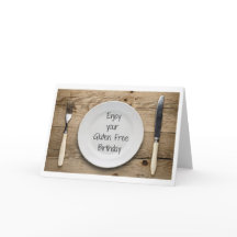 Graciosa tarjeta de cumpleaños gratuita Gluten