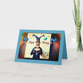 Graciosa tarjeta de cumpleaños judía