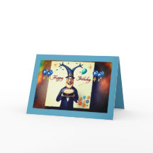 Graciosa tarjeta de cumpleaños judía