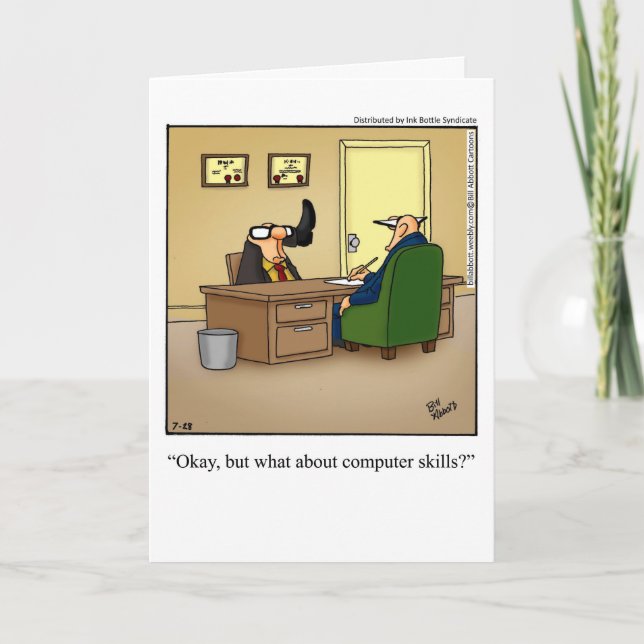 Graciosa tarjeta de cumpleaños "Mad Habilidades Ma (Anverso)