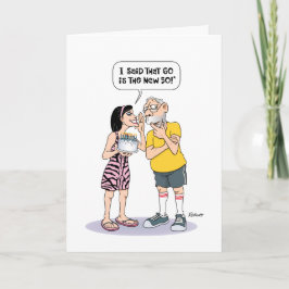 Graciosa tarjeta de cumpleaños número 60