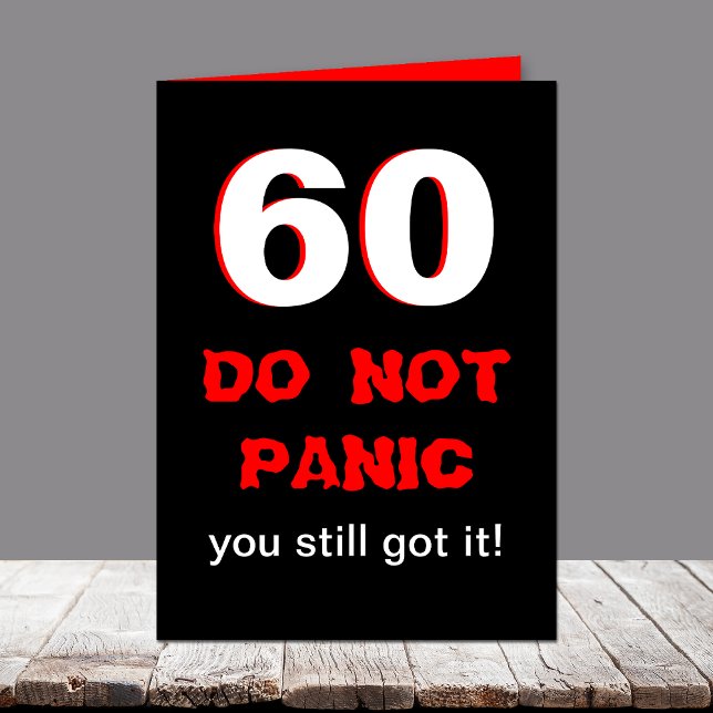 Graciosa tarjeta de cumpleaños número 60 (Subido por el creador)