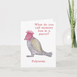 Graciosa tarjeta de cumpleaños o de jubilación por