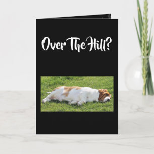 Graciosa tarjeta de cumpleaños "Over The Hill" con