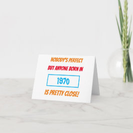 Graciosa tarjeta de cumpleaños para él o ella