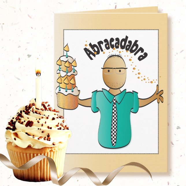 Graciosa tarjeta de cumpleaños para él - sigues si (Subido por el creador)