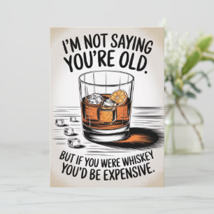 Graciosa tarjeta de cumpleaños para papá abuelo Wh