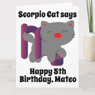 Graciosa tarjeta de cumpleaños personalizada para