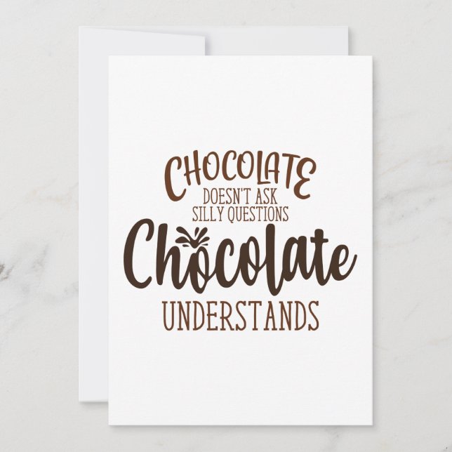 Graciosa tarjeta de El día de San Valentín de Choc (Anverso)