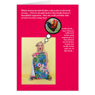 Graciosa tarjeta de El día de San Valentín de Humo