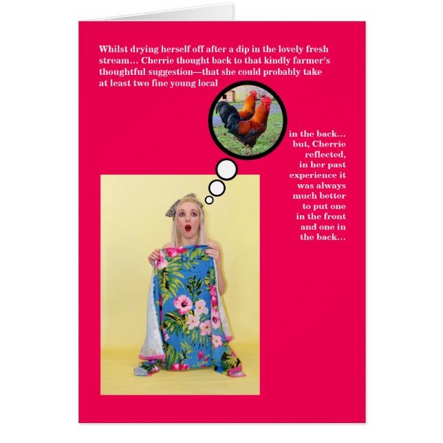 Graciosa tarjeta de El día de San Valentín de Humo (Frente)