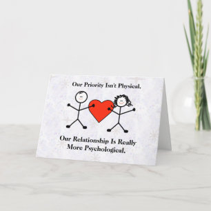 Graciosa tarjeta de El día de San Valentín de pare
