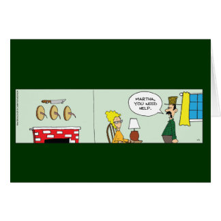 Graciosa tarjeta de esposa de un granjero