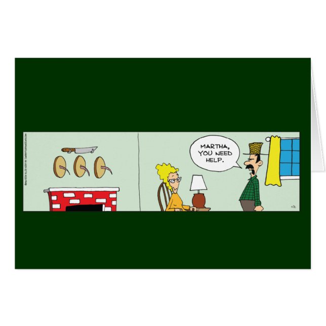 Graciosa tarjeta de esposa de un granjero (Anverso (Horizontal))