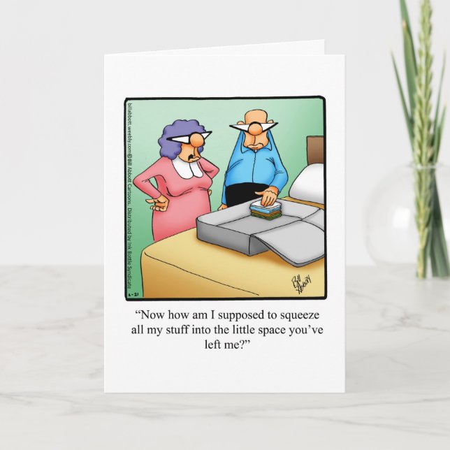 Graciosa tarjeta de felicitación Bon Voyage Humor (Anverso)