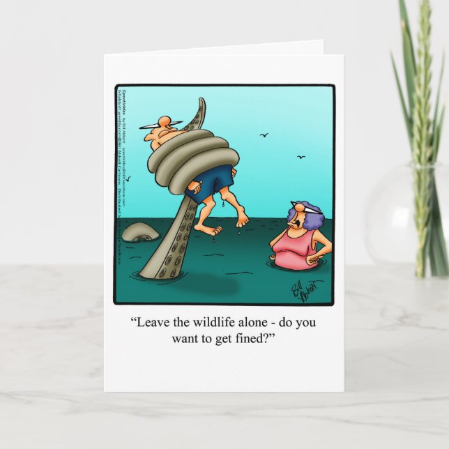 Graciosa tarjeta de felicitación Bon Voyage/ Vacat (Anverso)
