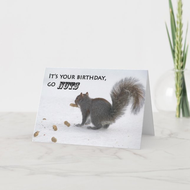 Graciosa tarjeta de felicitación de cumpleaños de  (Anverso)