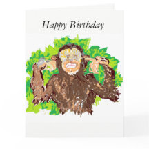 Graciosa tarjeta de felicitación de cumpleaños / m