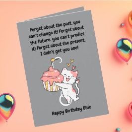 Graciosa tarjeta de felicitación de cumpleaños mod