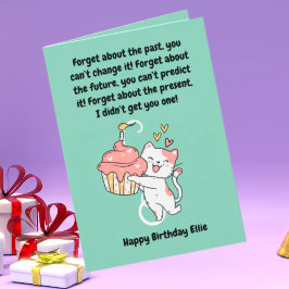 Graciosa tarjeta de felicitación de cumpleaños mod