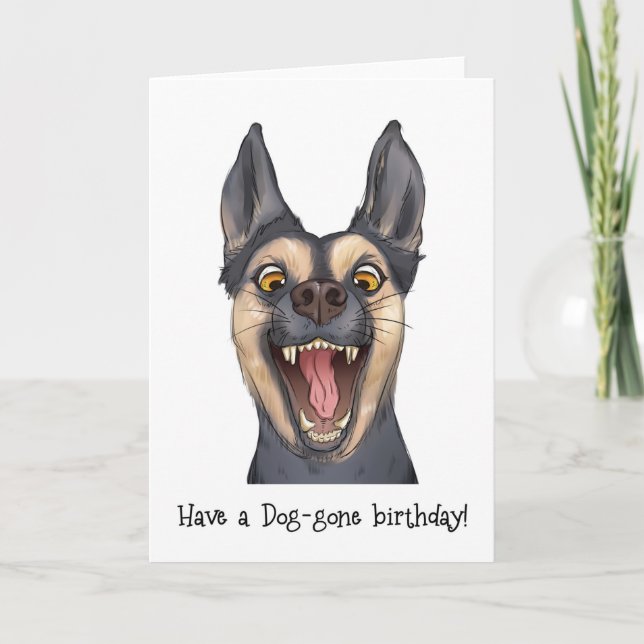 Graciosa tarjeta de felicitación de cumpleaños par (Anverso)
