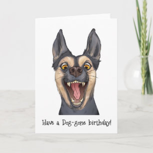 Graciosa tarjeta de felicitación de cumpleaños par